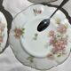 6 plates porcelain dessert J.B.T-Cie Limoges edged gold