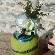 Two-tone blown glass vase from the 70s