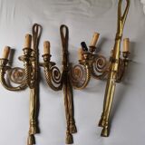 Louis XVI style bronze wall light