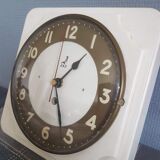 Old pendulum wall kitchen white bakelite 1950 Jaz