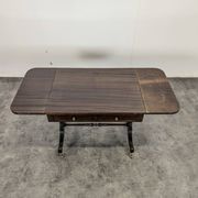 Table basse à volet en acajou de style anglais