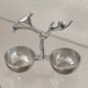 Polished aluminium servant