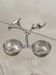 Polished aluminium servant