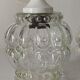 Paire de suspensions verre bulles vintage