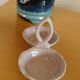 Pink porcelain salt cellars