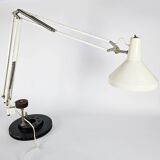 Hala Zeist - Lampe d'architecte - lampe de bureau - Busquet - blanc - années 60