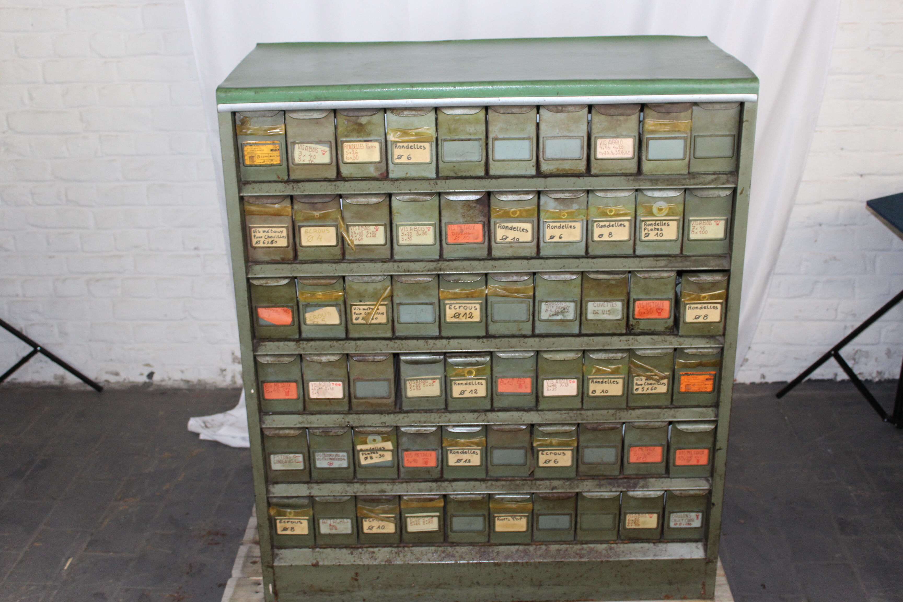 Antique metal furniture, industrial furniture