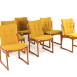 Set of 6 Vamdrup dining chairs 'Nyhavn' - new upholstery restored