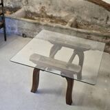 Table basse en verre Art Déco