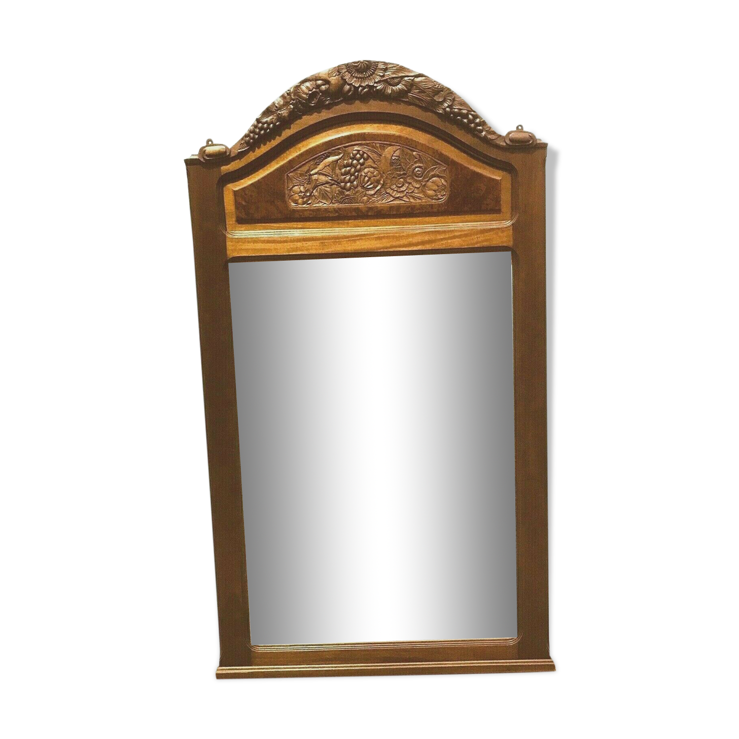 Art Deco Mirror in mahogany 20th century - 154x89cm