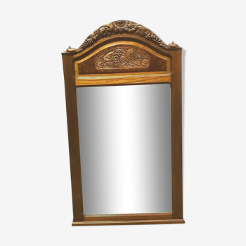 Miroir Art Déco en acajou XX siècle - 154x89cm