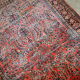 Handmade antique Persian Sarouk rug 4' x 6.8' (122cm x 207cm) 1920s - 1B784