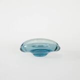 Glass platter, Danish design, 1960s, manufacturer: Holmegaard, designer: Pe