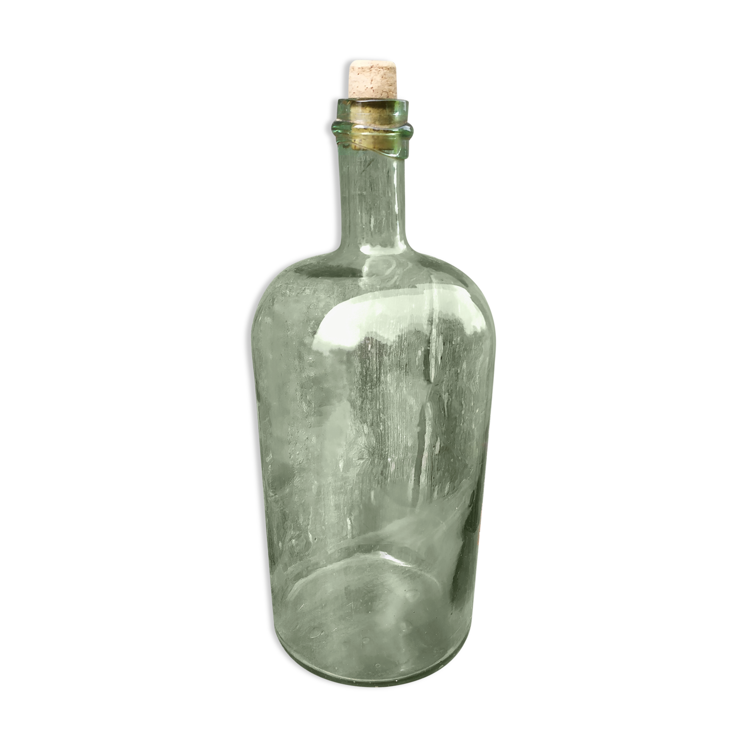 Bonbonne en verre soufflé XIX ème