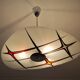 Suspension moderniste Tchécoslovaquie Zukov , motif géométrique, 1960
