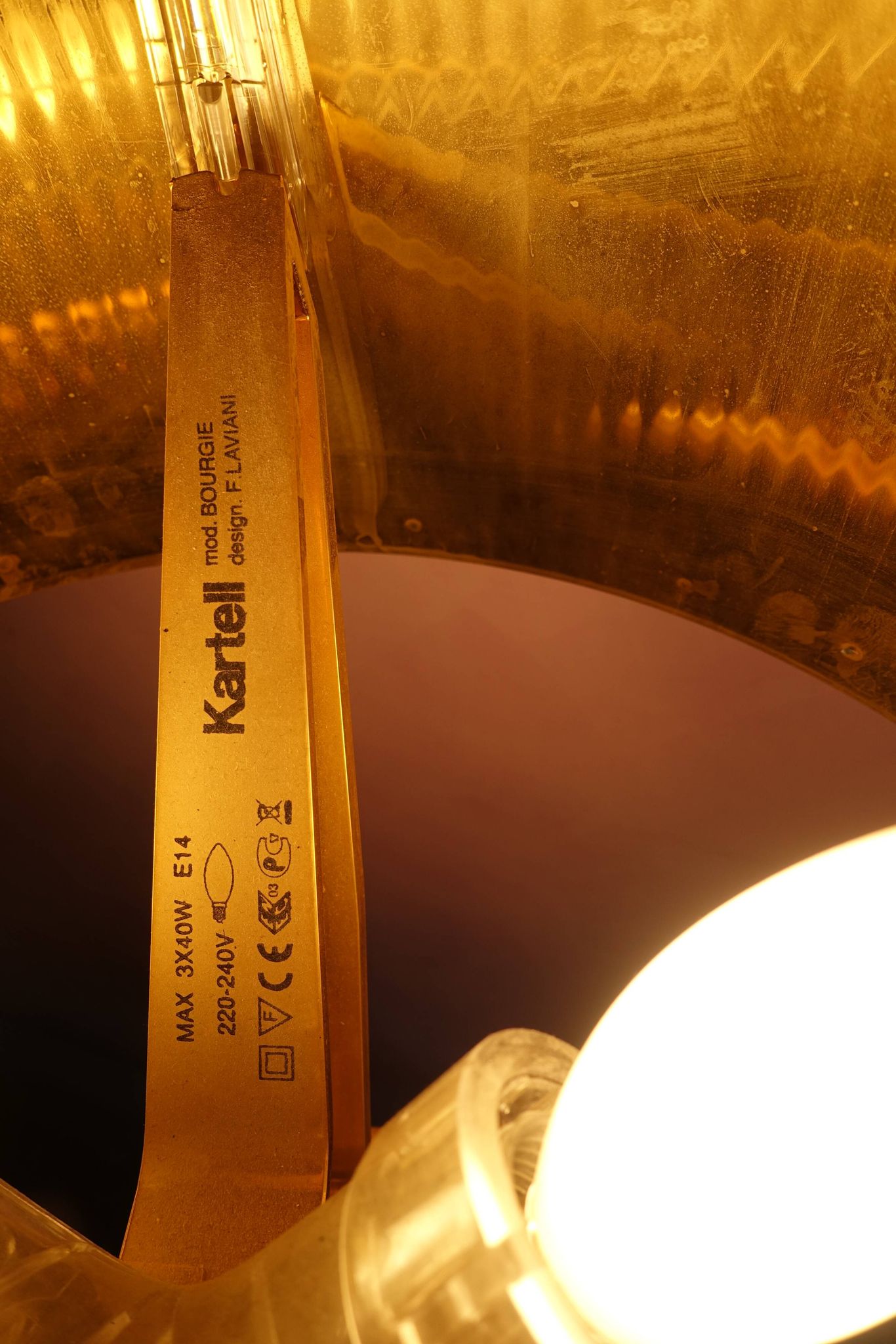 Kartell lampe Bougie mythique et intemporelle