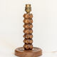 Lamp base in oak or walnut wood, 60s