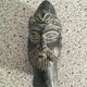 Black marble bust sculpture