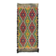 Vintage Turkish Mini Kilim 95x42 cm Wool Small Kelim Runner, shabby Chic