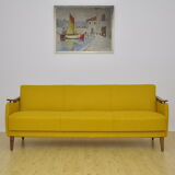 Daybed sofa with fold-out function, 1950s