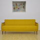 Daybed sofa with fold-out function, 1950s