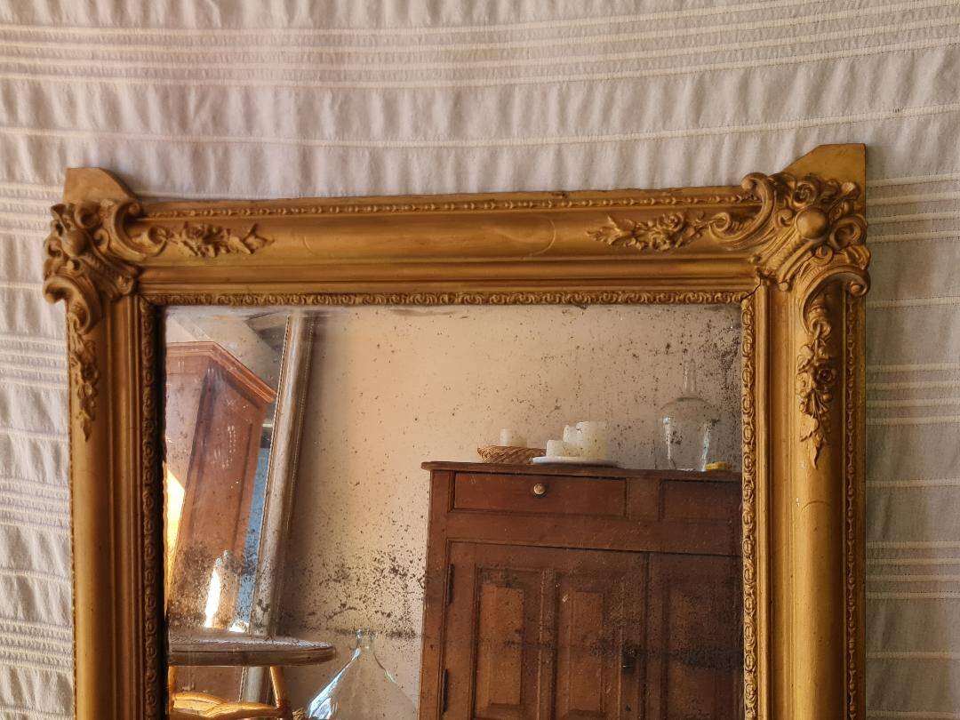 Antique gilded mirror