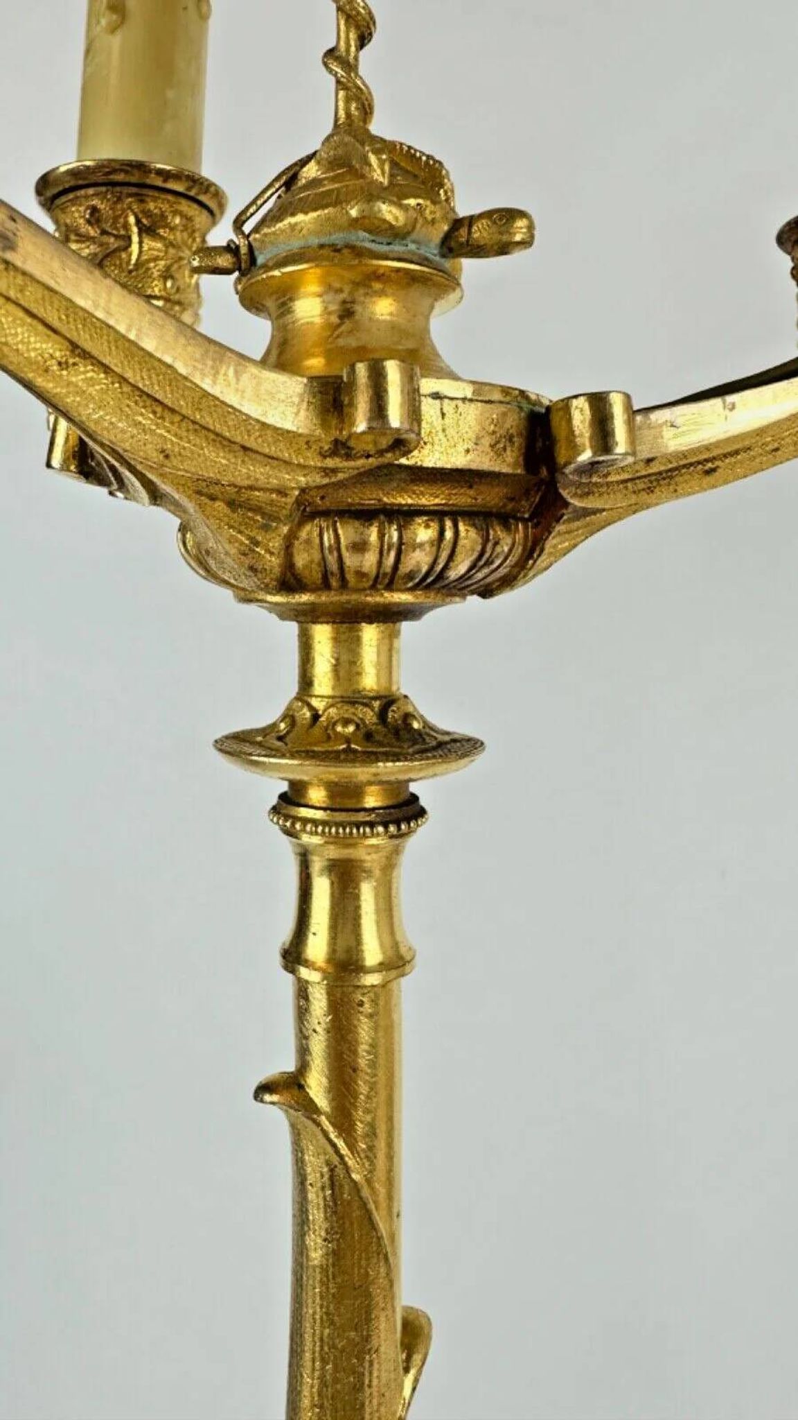 Barbedienne (attributed to), pair of candelabra with storks