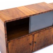 Buffet de style Art Déco, parfait comme meuble TV, Pologne, années 1950. Rénové.