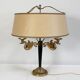 Golden brass lamp, empire style - early twentieth century