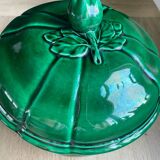 green earthenware soup tureen