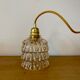 Vintage amber glass globe lamp