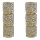Pair of Modern Italian Brass and Murano Glass Textured Wall Sconces