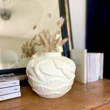 Vase boule en faïence à décor de mouettes, 1970