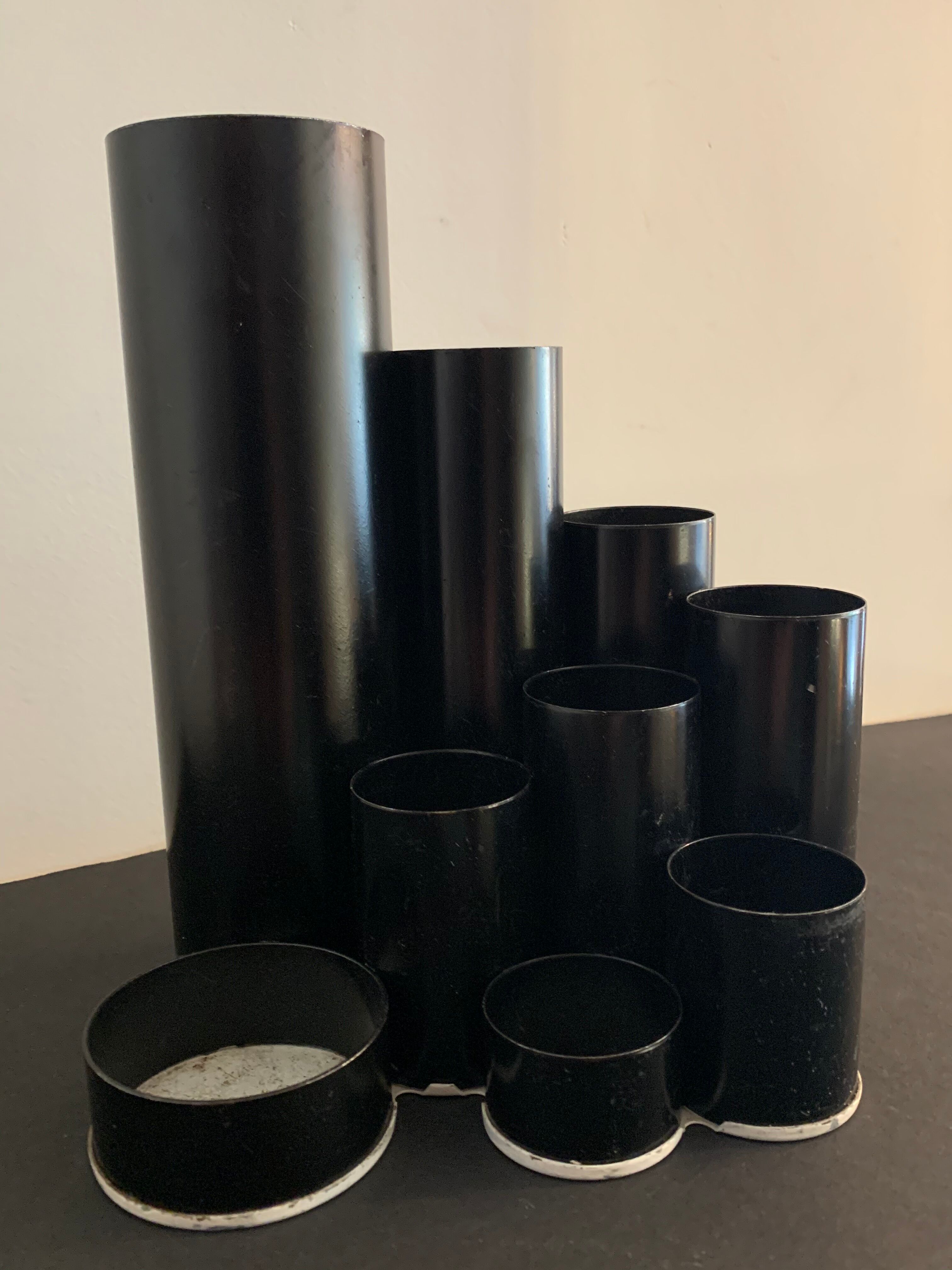Office organizer wears black metal pencils Deyhle Germany 1970