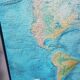 IGN Air France vintage planisphere world map 1980