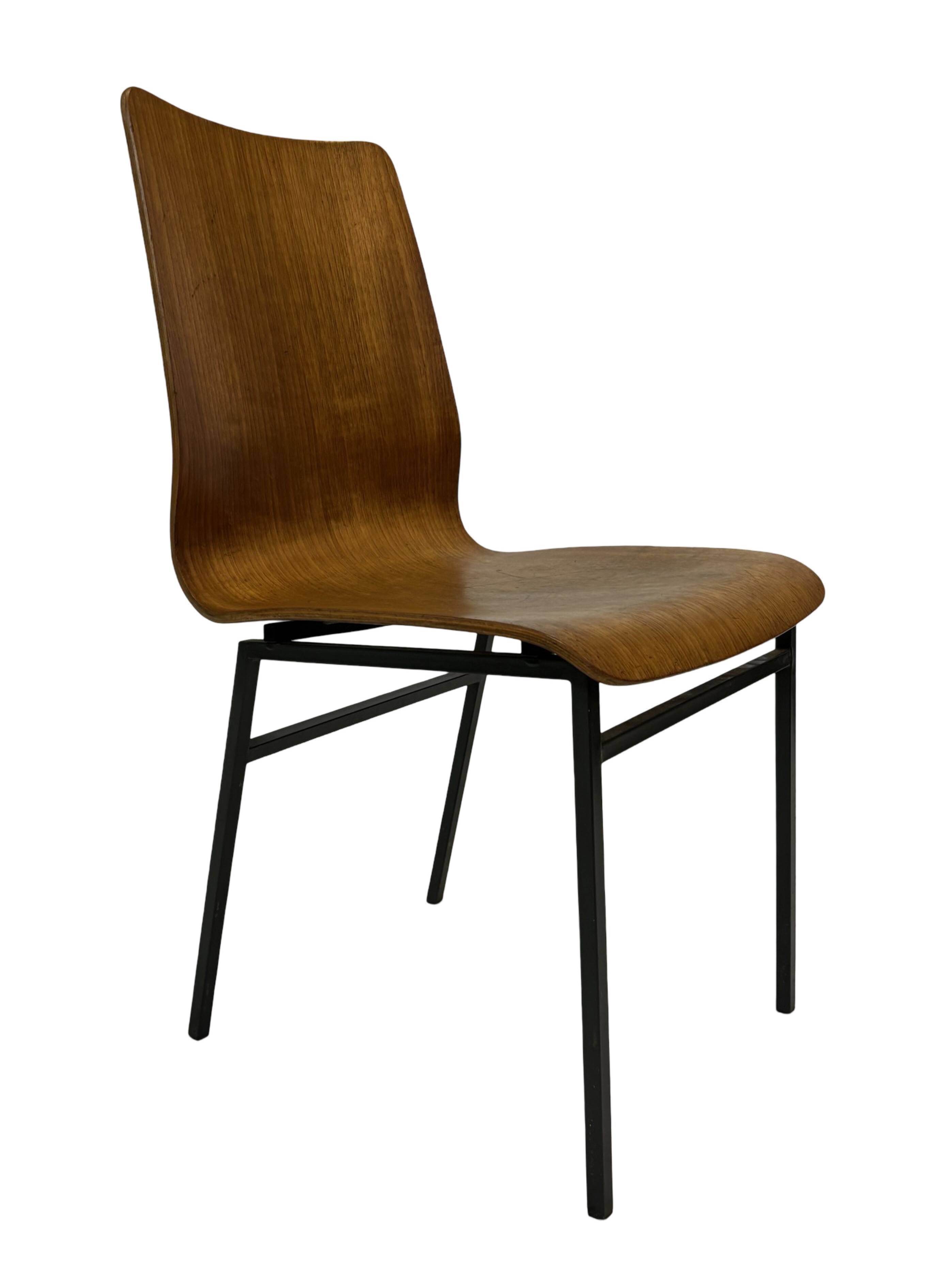 Vintage Friso Kramer for Auping 'Euroika' plywood dining chair, The Netherlands 1960's
