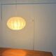 Modern mid-century Cocoon pendant lamp by Friedel Wauer for Goldkant Leuchten, Germany, 1960s.