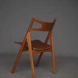 Chaises CH29 Sawbuck par Hans Wegner pour Carl Hansen & Son. Lot de 4