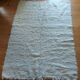 LARGE WHITE CARPET WITH LONG HAIR - PURE WOOL - 156 X 220 CM - VINTAGE