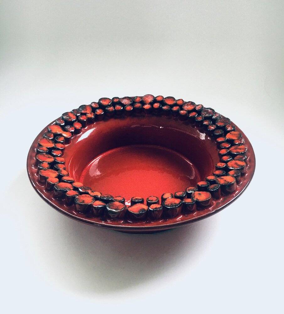 Mid-Century Art Pottery Dish by Hans Welling for Ceramano Ceralux, West Germany, 1960s