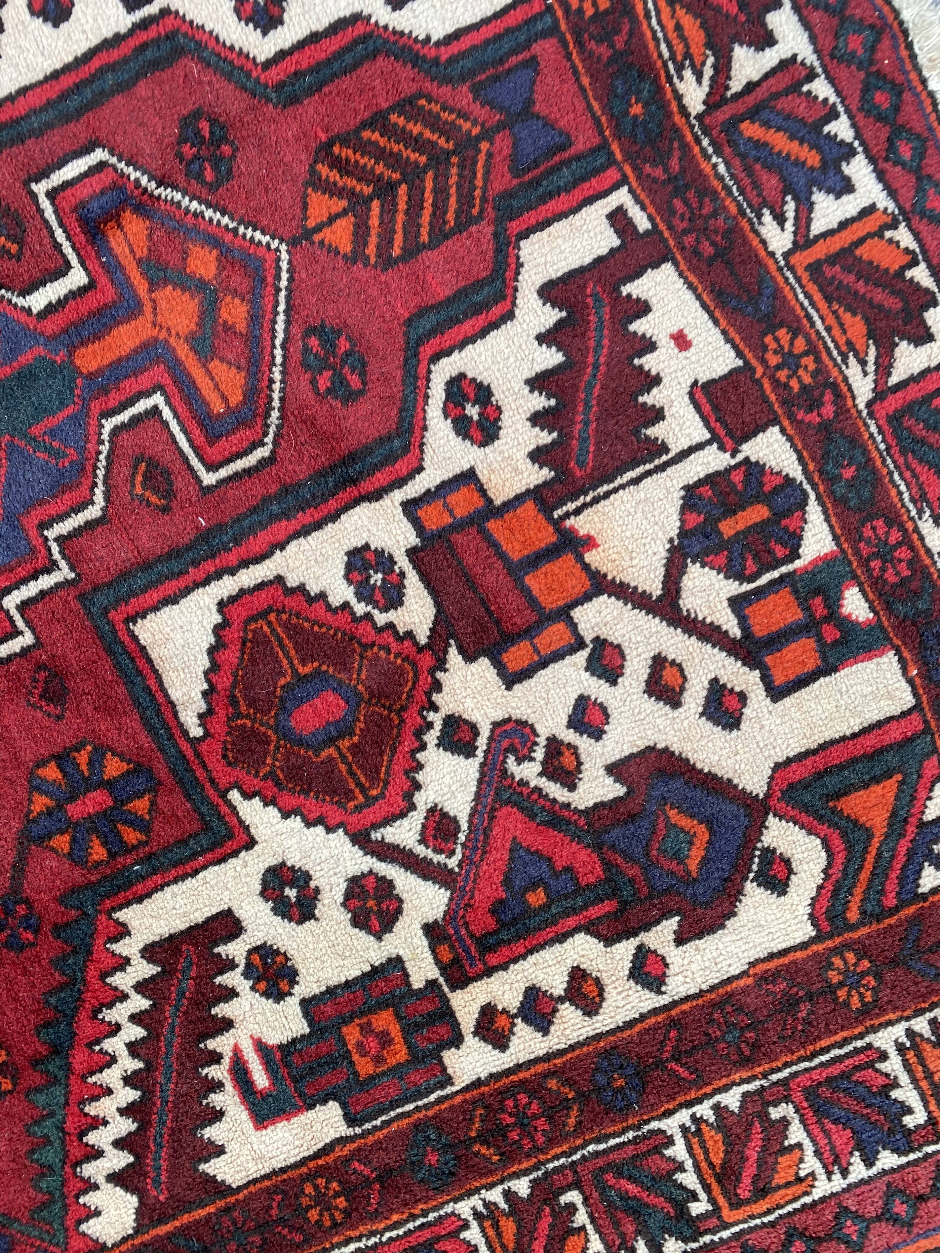 Nice ancient Persian carpet Hamadan 160x218 cm