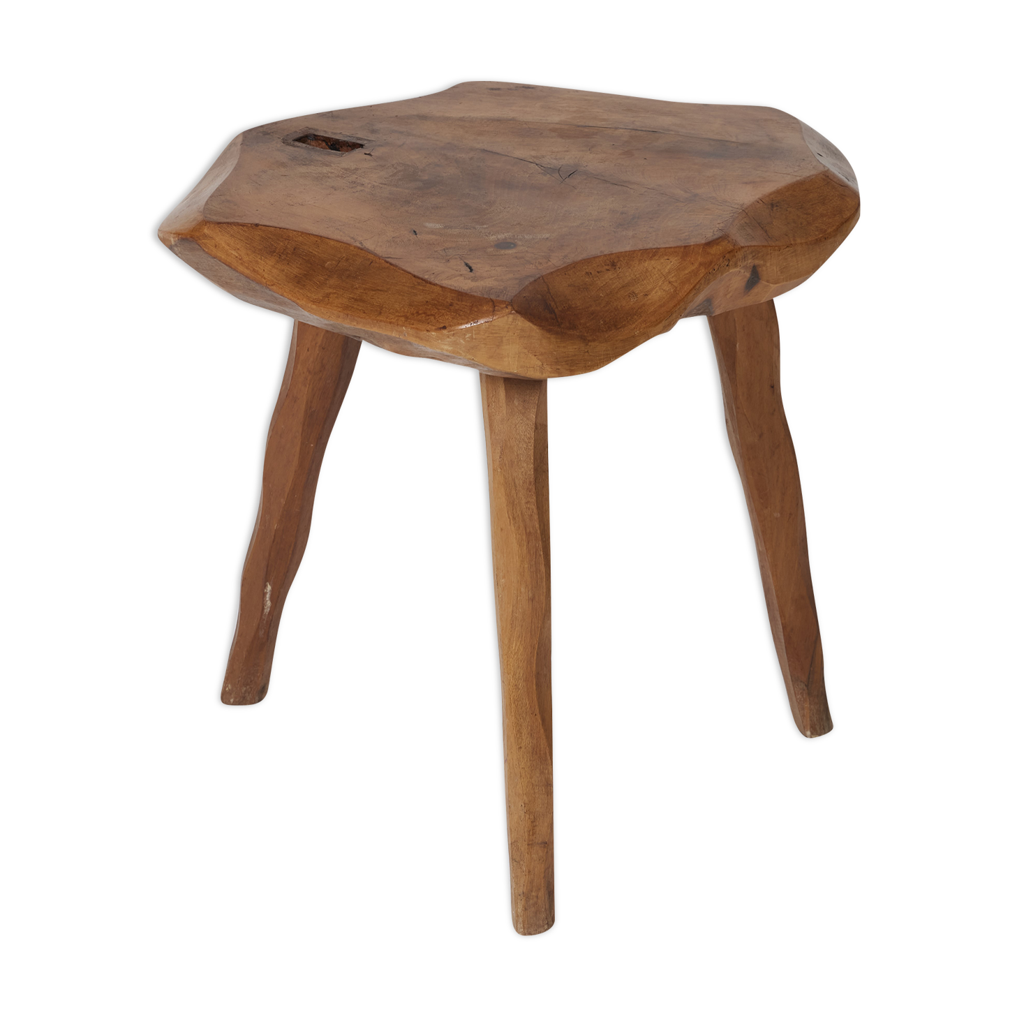 Brutalist tripod stool 1950s