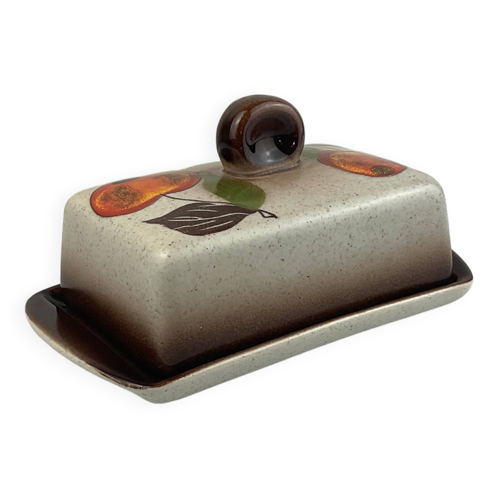 Stoneware butter dish