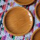 Lot n°2 of 6 Salins barbotine dessert plates