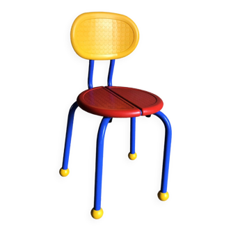 Small Ikea children's chair 1980s/1990s Memphis style