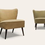 2 mid century cocktail chairs