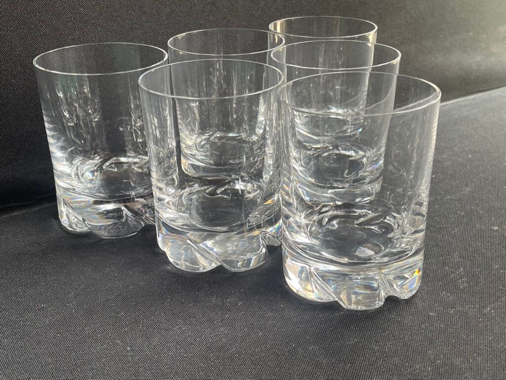 6 Daum wine glasses France Blanzey service