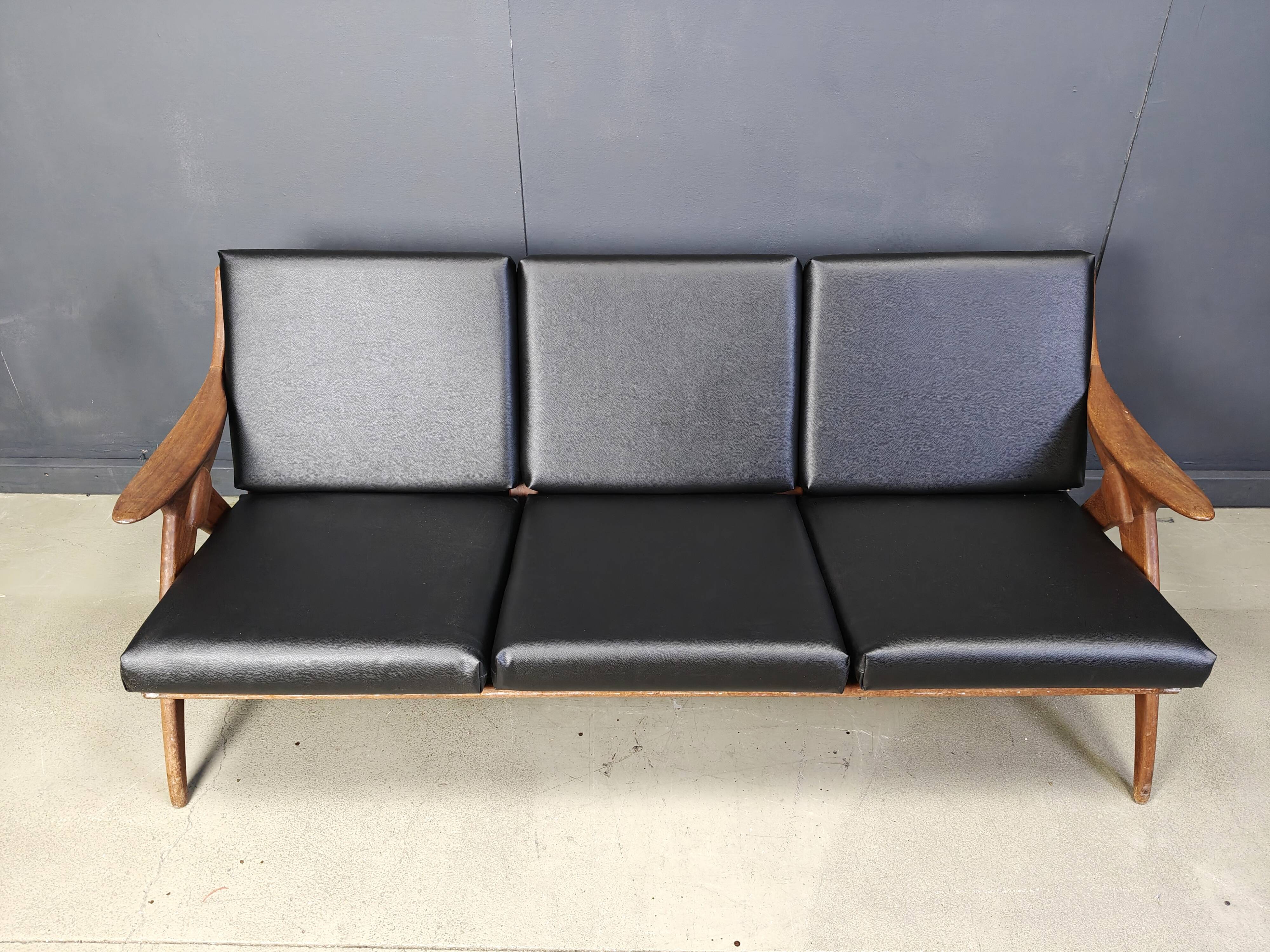Vintage three seater 'de knoop' sofa by de ster Gelderland, 1960s