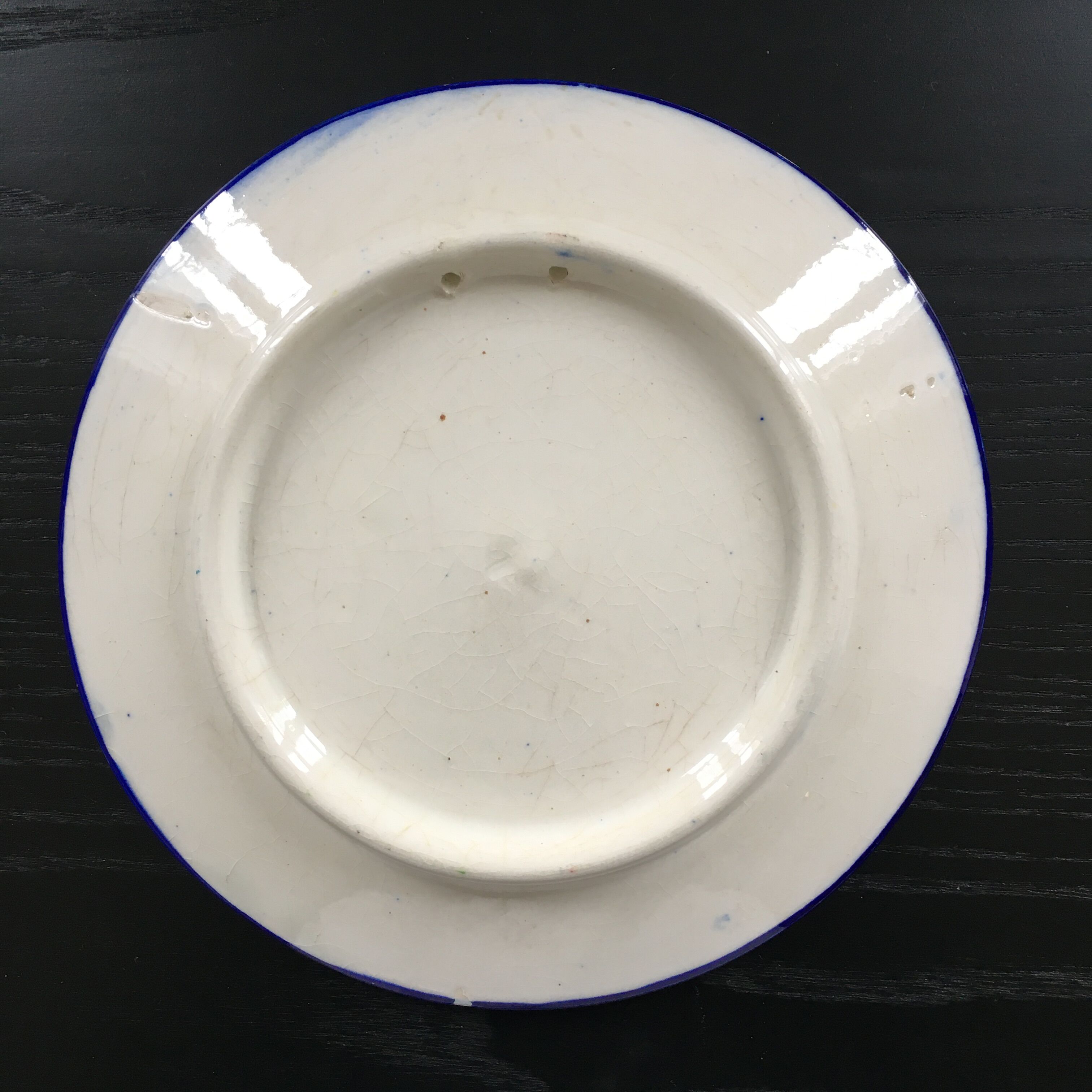 Plat décor coq
