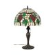 Art Deco Tiffany Style Table Lamp with Organic Base from the 1970s